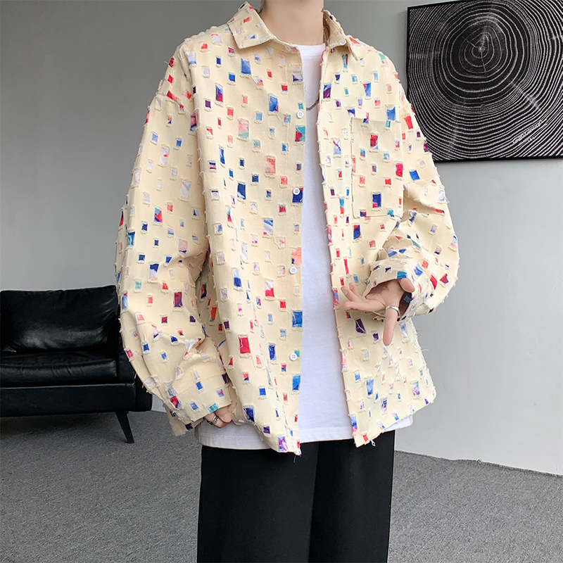 Cotton Hollow Out Shirt Men Ov - Men'S Fashion Over 50 评论和价格