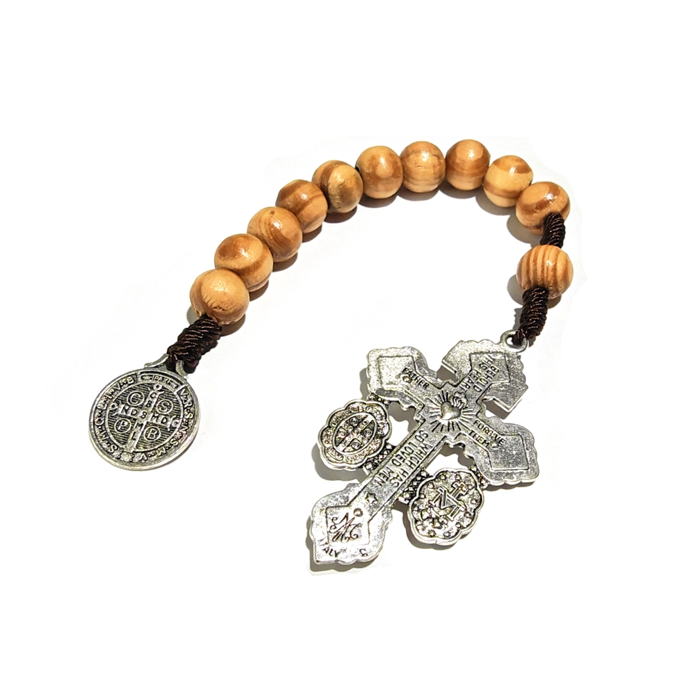QIGO Open Woven Rosary Wooden  - Men'S Fashion Easter 评论和价格