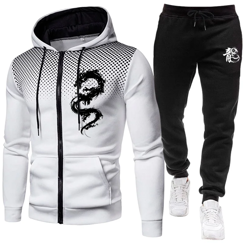 Men's Paris Dragon Pattern Fas - Men'S Fashion Trousers 评论和价格