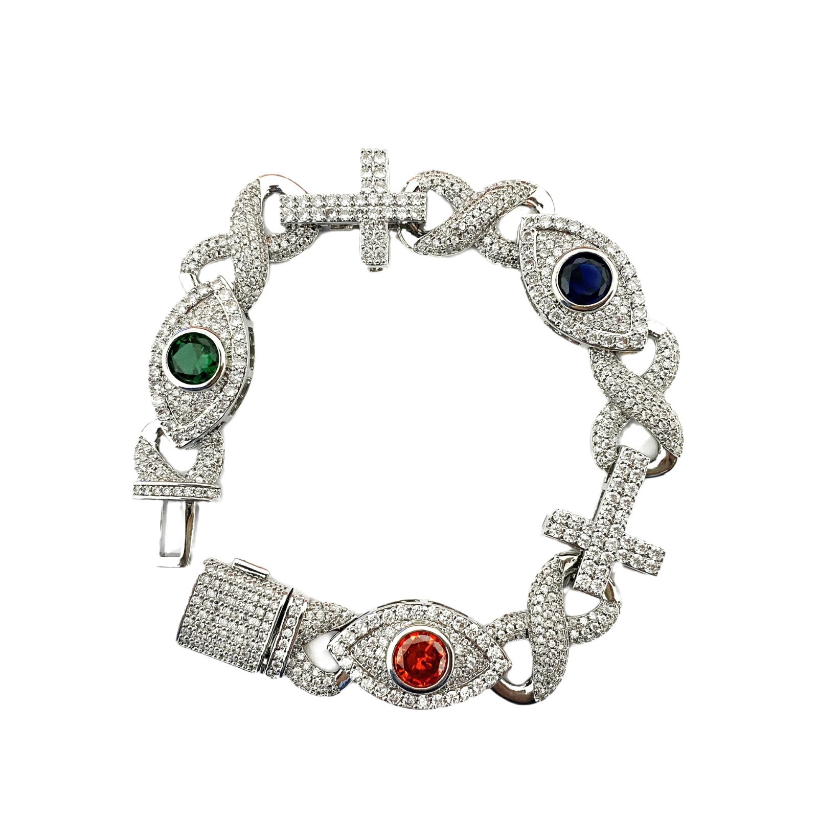 Icedminer New Eye Cross Eight  - Men'S Fashion Gold Chain 评论和价格