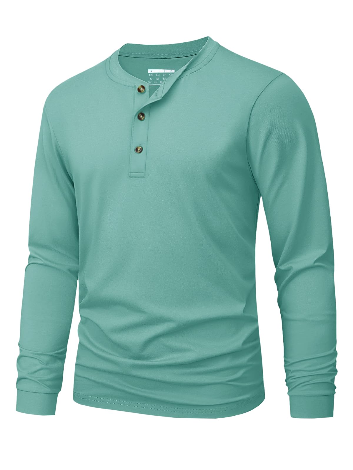 Men's Henley T-Shirt Simple So - Queer Men'S Fashion 评论和价格
