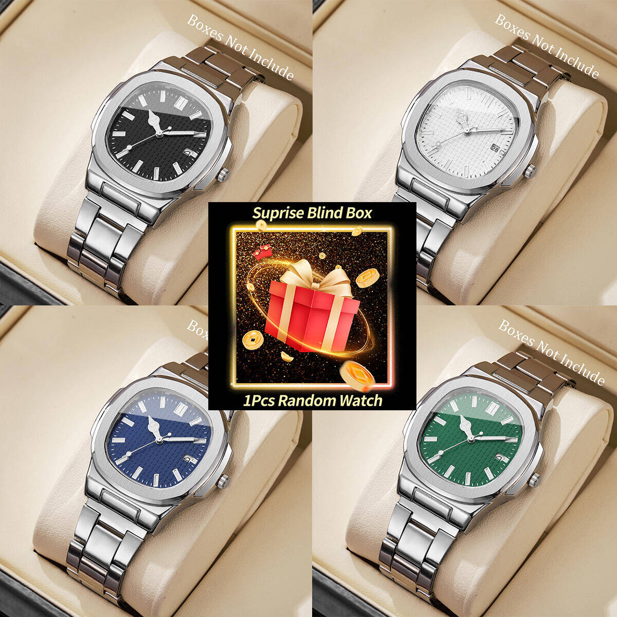 1PC Surprise Mystery Watch Bli - Mens Fashion Watch 评论和价格
