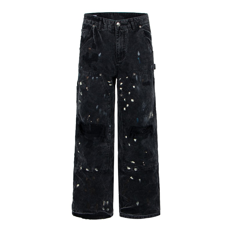 American Retro High Street Rip - Men'S Fashion With Baggy Jeans 评论和价格